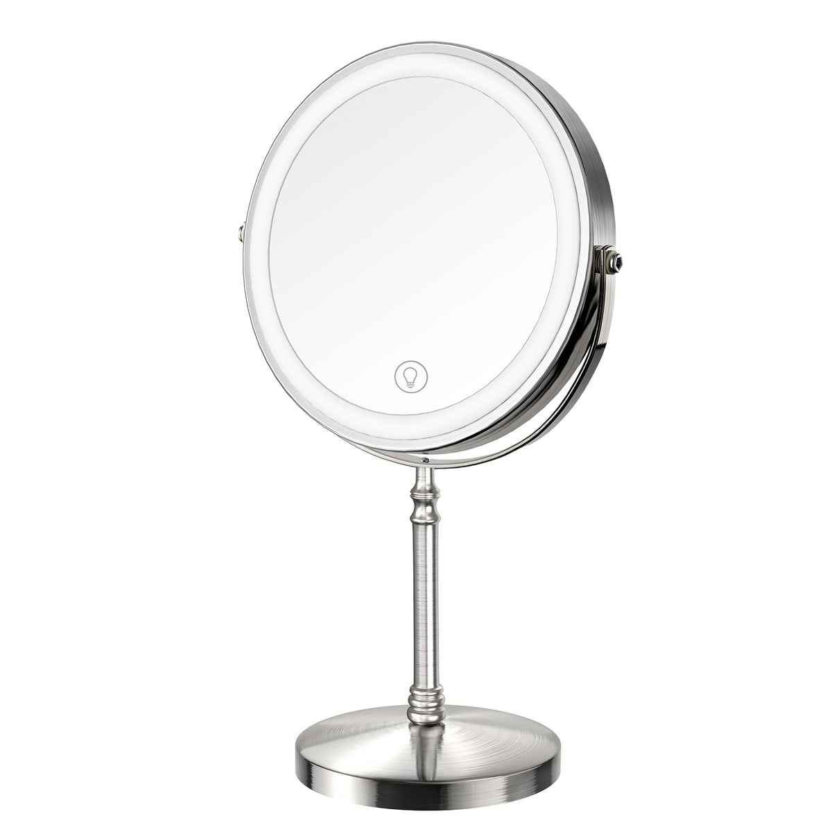 DEIOVWXS Makeup Mirror front view with LED lights