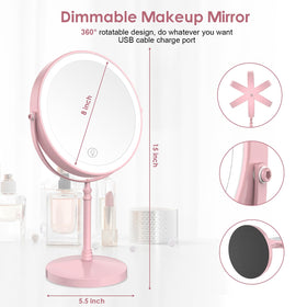 DEIOVWXS Makeup Mirror in a bathroom setting