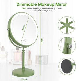 DEIOVWXS Makeup Mirror with nano-coated finish