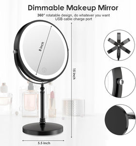 DEIOVWXS Makeup Mirror with packaging