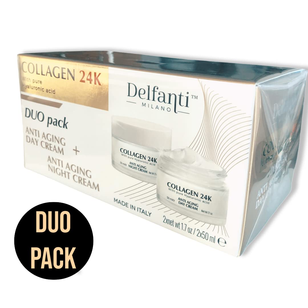 Delfanti-Milano COLLAGEN 24K Anti-Aging Night Cream jar front view