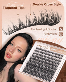 Delyneph lash clusters kit with bond and seal included