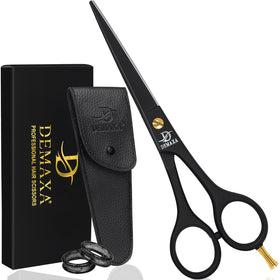 DEMAXA 6.5 Inch Hair Scissors front view with sleek design