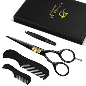DEMAXA grooming kit including scissors, tweezers, and combs