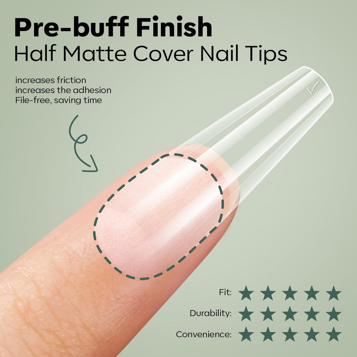 demonstration of applying nail tips with modelones kit