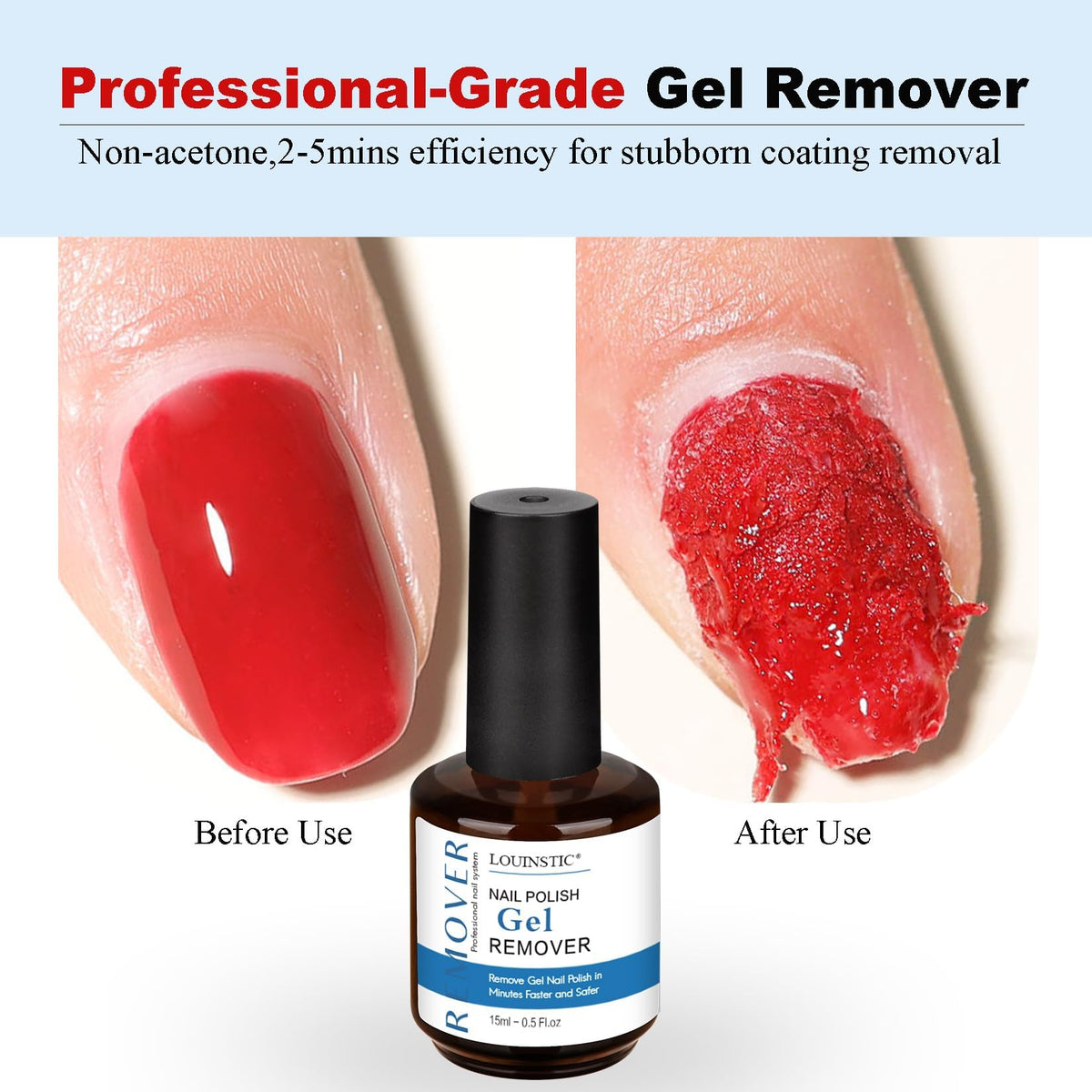Demonstration of gel polish removal process