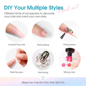 Demonstration of nail art using ROSALIND gel kit