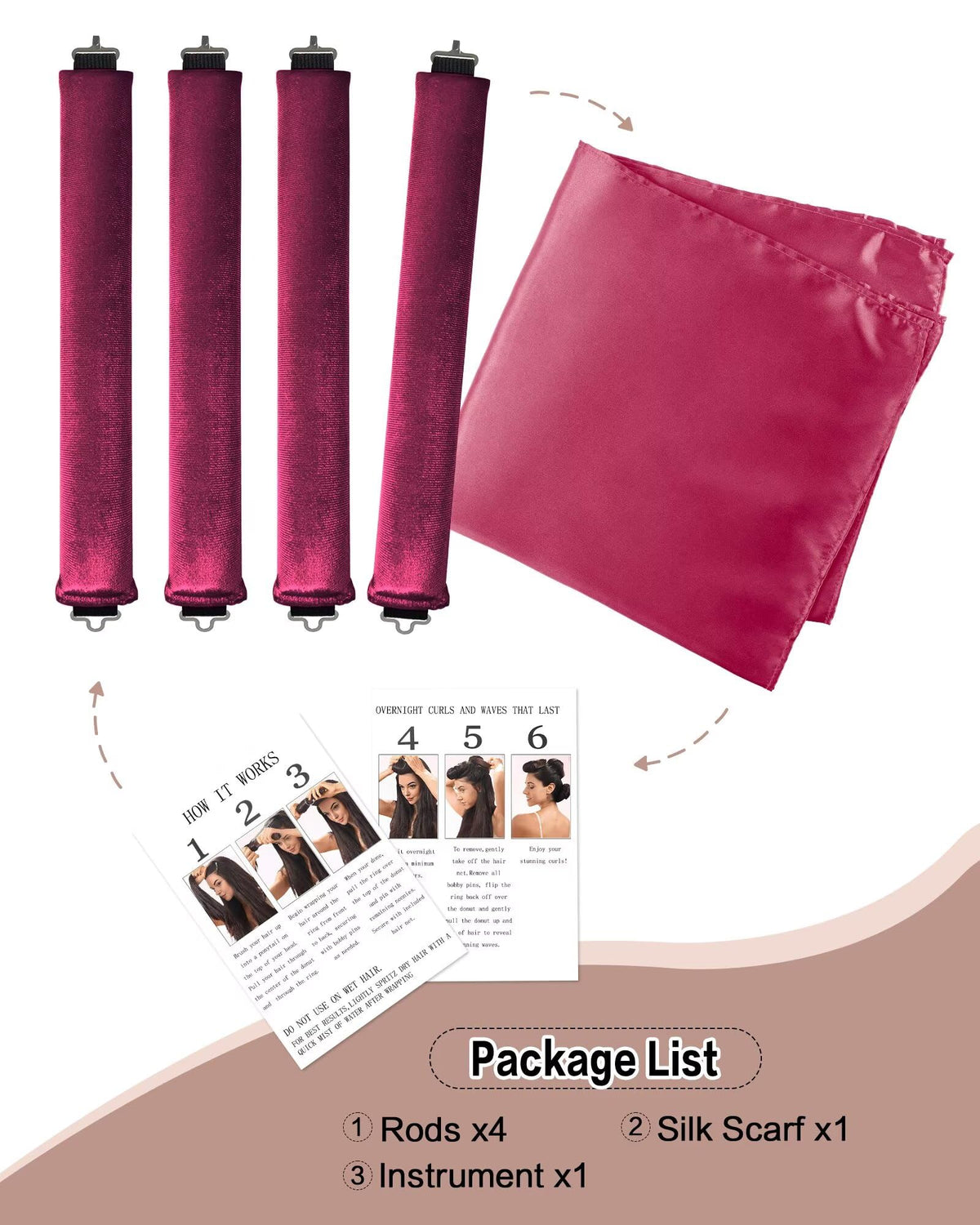 Demonstration of Seritant rollers in hair