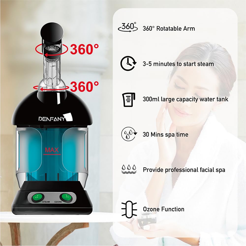 Denfany Facial Steamer control panel close-up