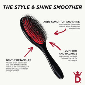 Denman Boar Bristle Hair Brush packaging display