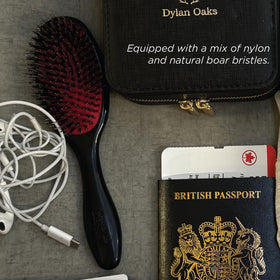 Denman Cushion Hair Brush Small close-up of handle