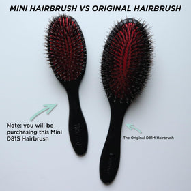 Denman Cushion Hair Brush Small with hair extensions