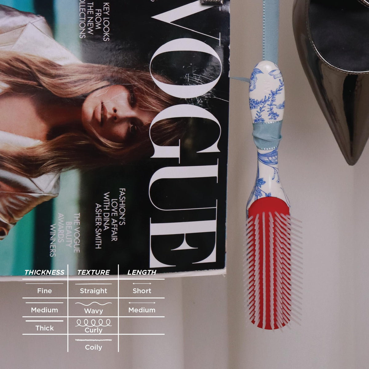Denman D3 Curly Hair Brush packaging front view
