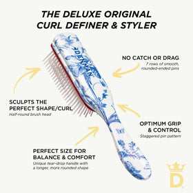 Denman D3 Curly Hair Brush showing anti-static rubber pad