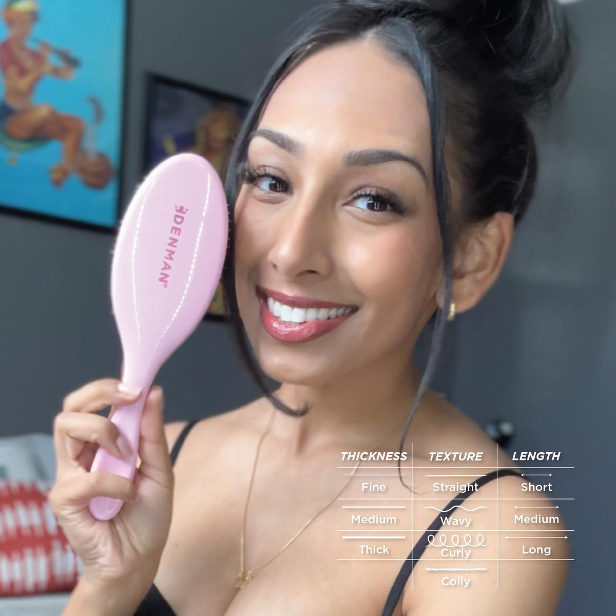 Denman D81M hairbrush showcasing its design