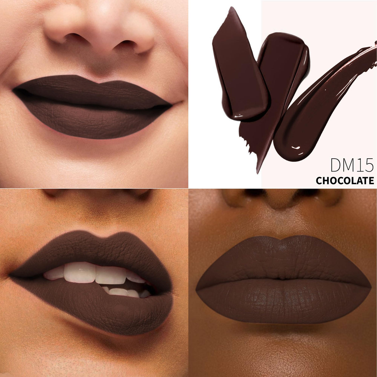 Depuplum matte lipstick in dark brown shade