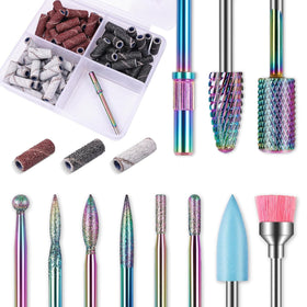 Depvko Nail Drill Bits Set with brush and bits