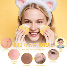 derloyo facial sponge being used to remove makeup