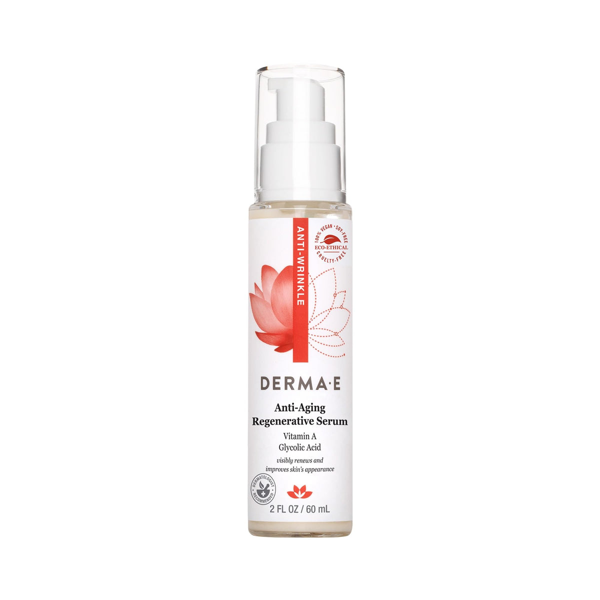 Derma E Anti-Aging Regenerative Serum 2 Fl Oz front view