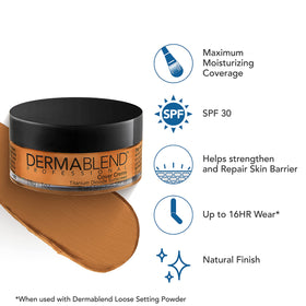 Dermablend Cover Crème Foundation SPF 30 application on skin