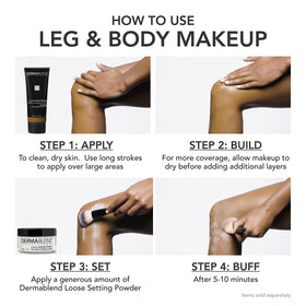 Dermablend Leg and Body Makeup Foundation SPF 25 70W Deep Golden swatch