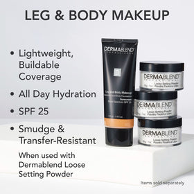 Dermablend Leg & Body Makeup Foundation SPF 25 application on skin