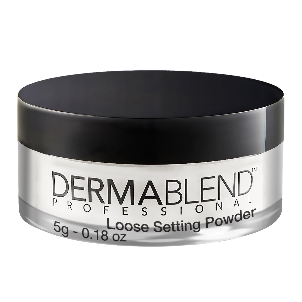 Dermablend Loose Setting Powder front view with translucent powder