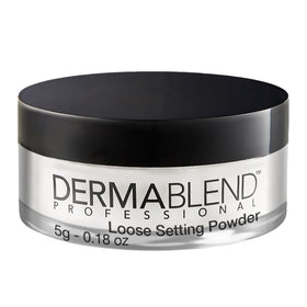 Dermablend Loose Setting Powder front view with translucent powder