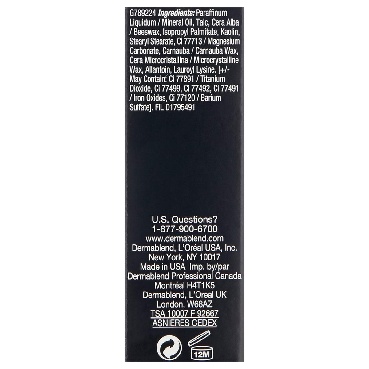 Dermablend Quick-Fix Body Foundation Stick 30N Sand with setting powder