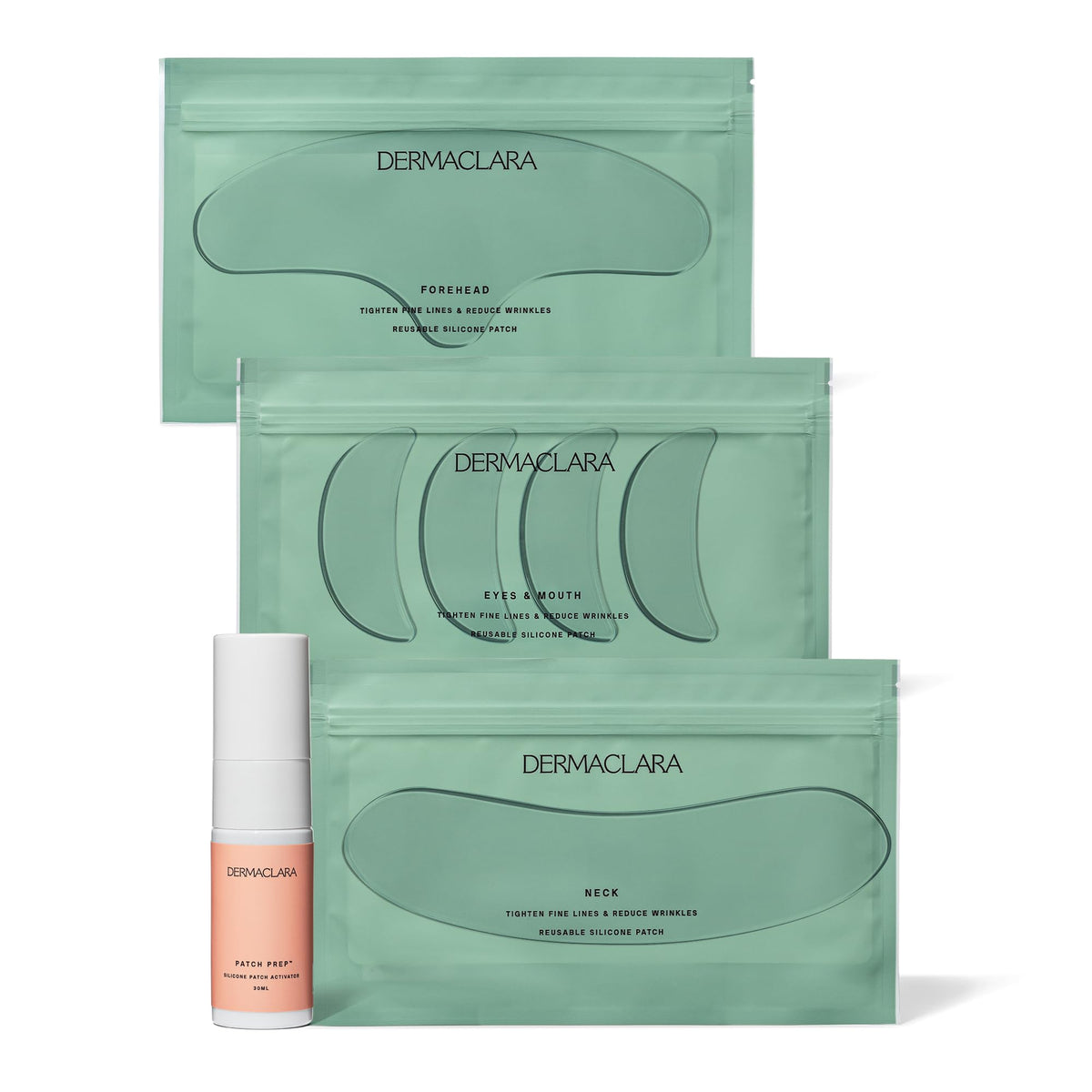 Dermaclara Silicone Patch Face Rejuvenation Kit packaging front view