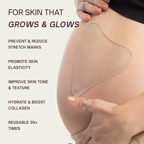 Dermaclara Silicone Patch on skin demonstrating hydration