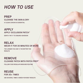 Dermaclara Silicone Patches with skincare products