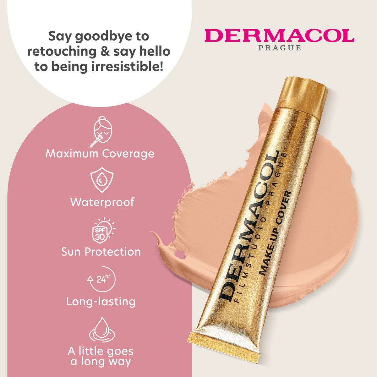 Dermacol Full Coverage Foundation No.207 with applicator