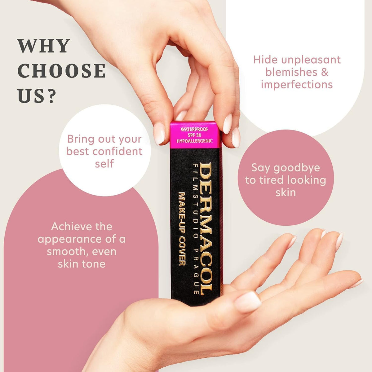 Dermacol Full Coverage Foundation No.212 lifestyle scene