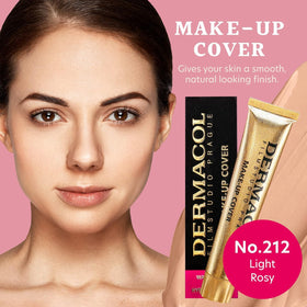 Dermacol Full Coverage Foundation No.212 swatch on skin