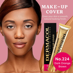 Dermacol Full Coverage Foundation No.224 swatch on skin