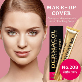 Dermacol Full Coverage foundation swatch on skin