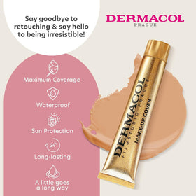 Dermacol Full Coverage Matte Foundation No.218 applicator close-up