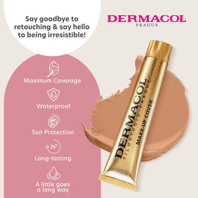Dermacol Full Coverage Tattoo Cover Foundation No.222 application brush