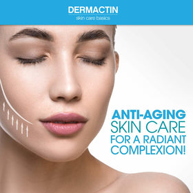 Dermactin Anti-Aging Fine Lines Wrinkle Cream 50g on a vanity