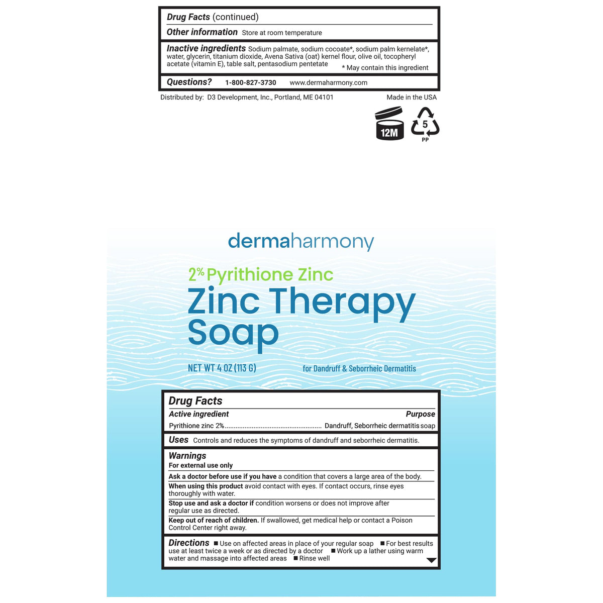 Dermaharmony soap bars with natural background