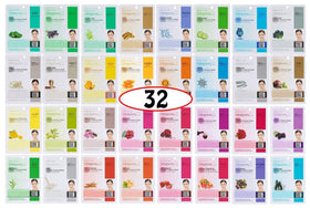 DERMAL 32 Collagen Korean Essence Sheet Mask Variety Pack front view
