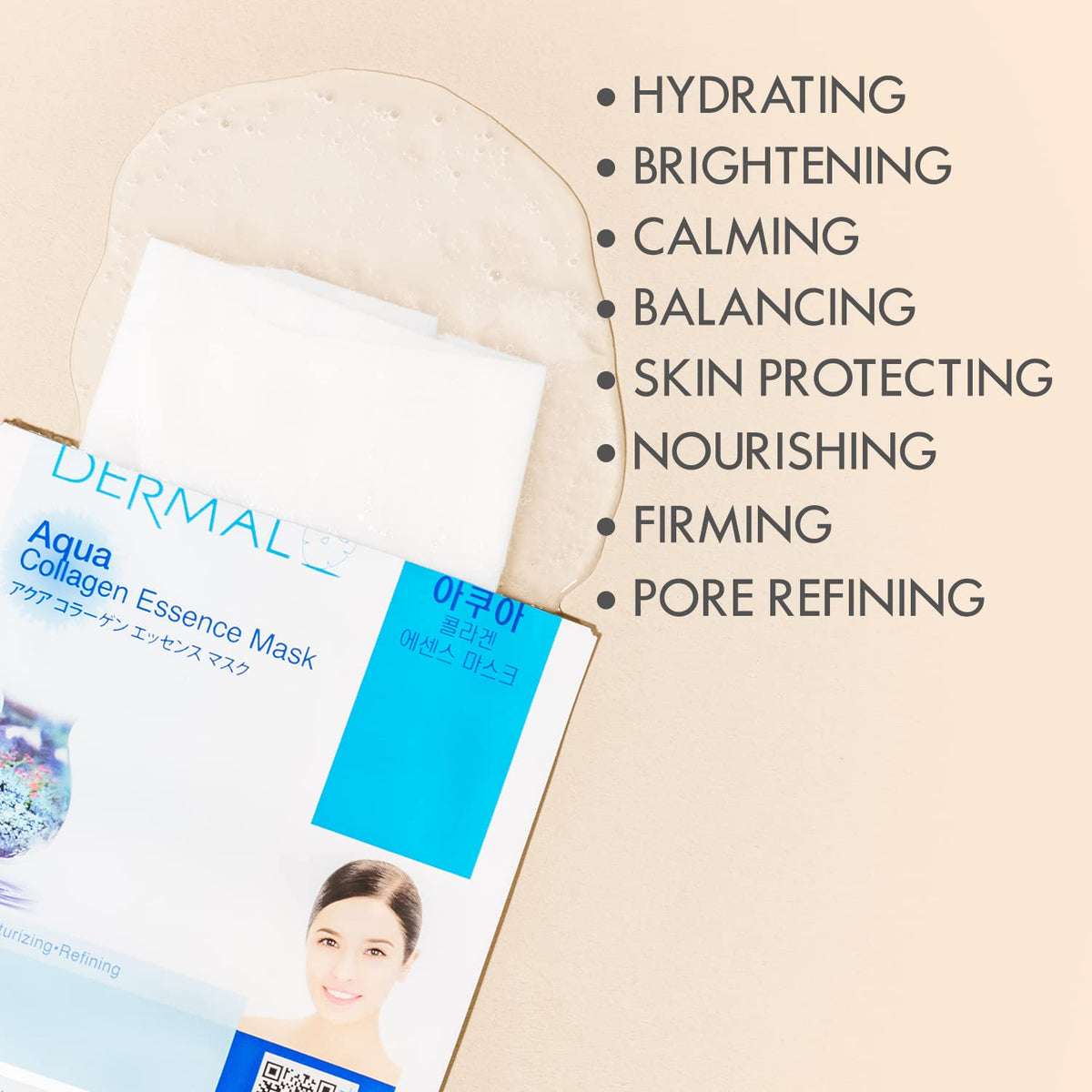 DERMAL sheet mask with Collagen and Red Ginseng