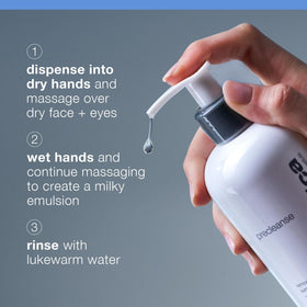 Dermalogica Precleanse Oil Cleanser with a towel and makeup remover pad