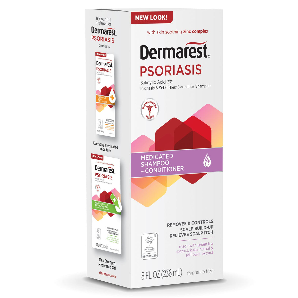 Dermarest Psoriasis Shampoo being applied to scalp