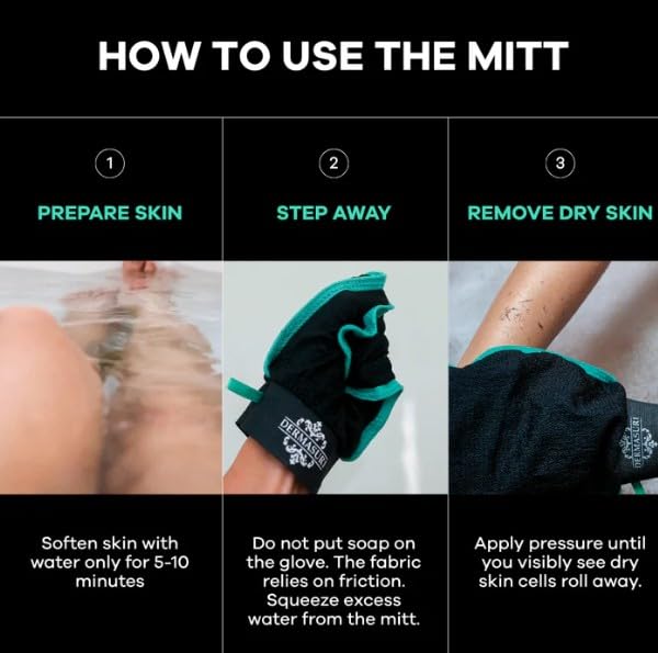 Dermasuri Exfoliating Body Scrubber Glove packaging