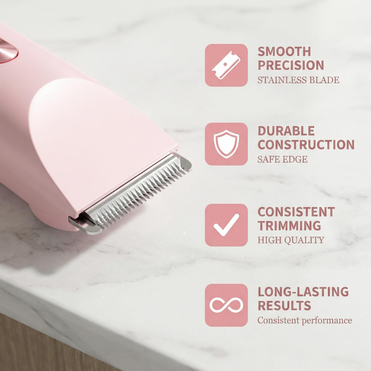 Dermave Bikini Shaver showing ceramic blade head