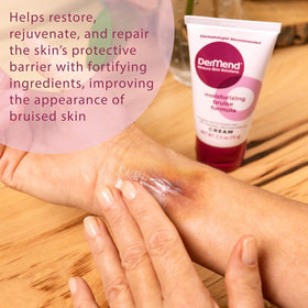 Dermend Arnica Bruise Cream application on skin