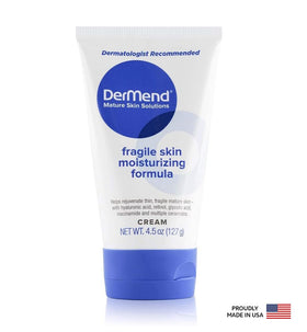 Dermend Fragile Skin Moisturizer 4.5 oz back view showing ingredients
