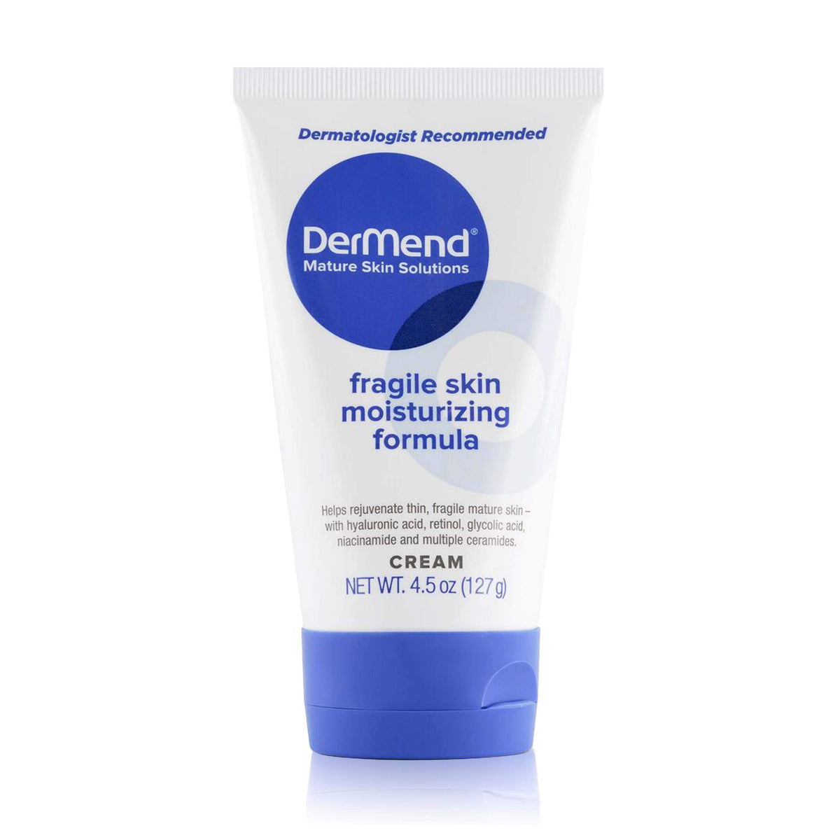 Dermend Fragile Skin Moisturizer 4.5 oz front view with packaging
